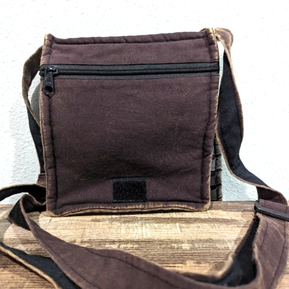 Unique hippy peace sign crossbody bag - Picture 8 of 8